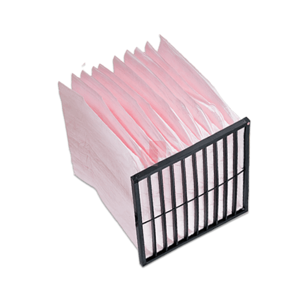 Bag Filter pink F7 10 pockets - plastic support frame